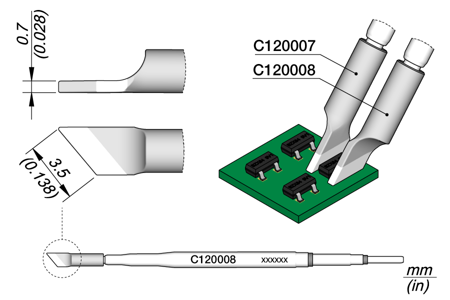 C120008 - Blade Cartridge 3.5 Left